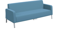 Classroom Select Soft Seating NeoLink Armed Sofa, Power Under Front, 86 x 32 x 34 Inches, Item Number 5000137