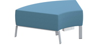 Classroom Select Soft Seating NeoLink 60 Degree Bench, Power Under Front, 48 x 32 x 18 Inches, Item Number 5000141