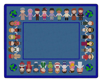 Childcraft The World is in Our Hands Carpet, 10 Feet 6 Inches x 13 Feet 2 Inches, Rectangle, Item Number 5000280