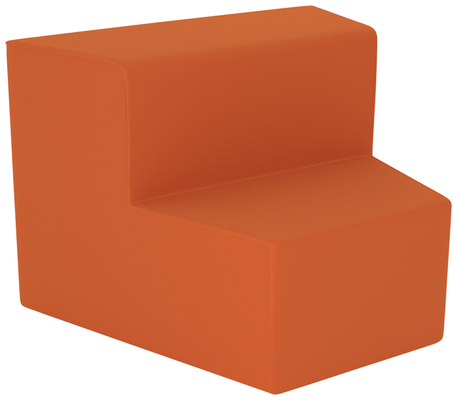 Classroom Select Soft Seating Neofuse 2-Tier Inside Facing Wedge, 47-1/2 x 40-1/4 x 35 Inches, Item Number 5000928
