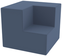 Classroom Select Soft Seating Neofuse 2-Tiered Inside Facing Corner, 37 x 37 x 35 Inches, Item Number 5000939