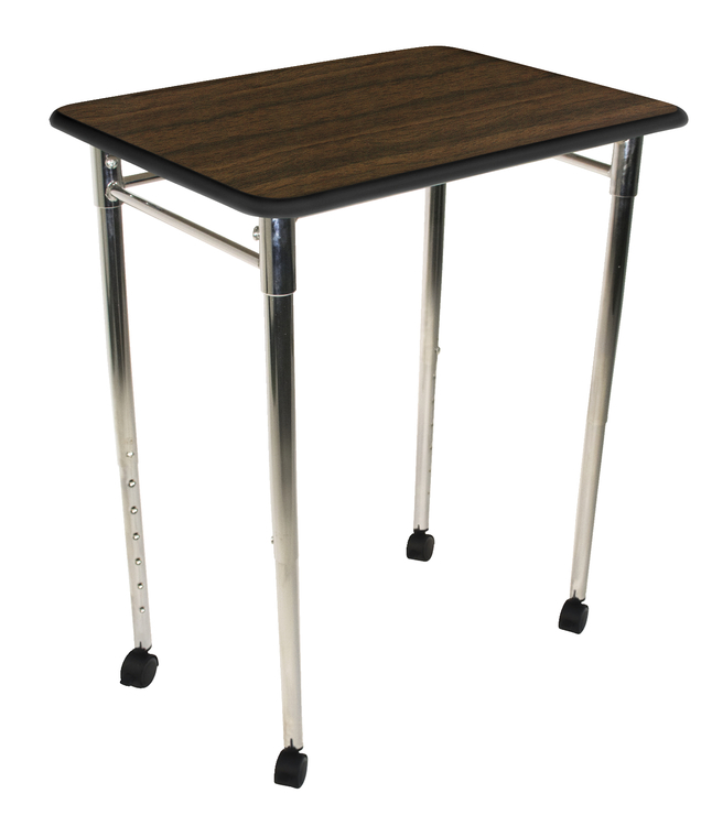 Classroom Select Contemporary Collaboration Desk with Casters, Adjustable Height, Rectangle Laminate Top, Item Number 5009414