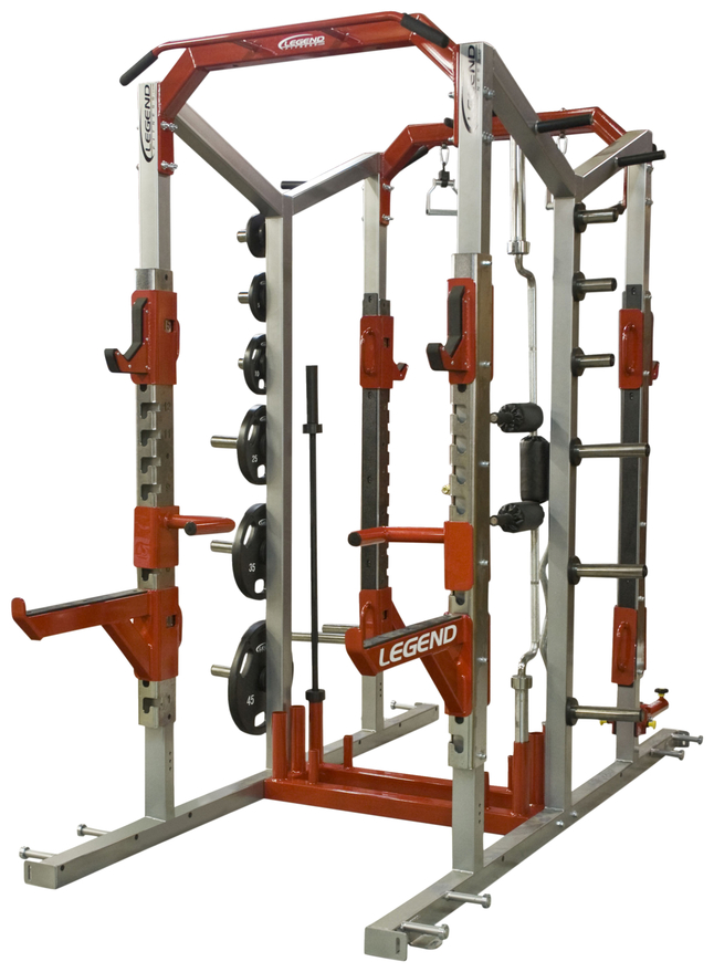 pegs sekstant klodset Legend Fitness Pro Series Double Sided Cage , 110 x 69 x 104 Inches, 1152  Pounds, Steel