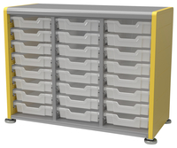 Classroom Select Geode Cabinet, 24 Totes, 42 x 19-1/4 x 32-1/4 Inches, Item Number 5003323