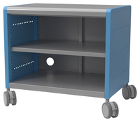 Classroom Select Geode Short Cabinet, Double Wide w/Shelf, Open, Casters, 28-1/2 x 19-1/4 x 26 Inches, Item Number 5003531
