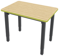 Classroom Select Vigor Table, 48 x 24 Inch Rectangle Laminate Top with T-Mold, Item Number 5003664