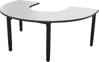 Classroom Select Vigor Table, 72 x 48 Inch Horseshoe Markerboard Top with T-Mold, Item Number 5003668