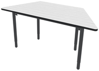Classroom Select Vigor Table, 48 x 24 Inch Trapezoid Markerboard Top with LockEdge, Item Number 5003706