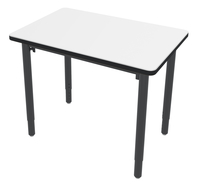 Classroom Select Vigor Table, 48 x 24 Inch Rectangle Markerboard Top with T-Mold, Item Number 5003652