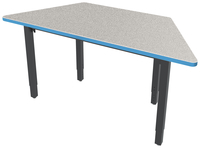 Classroom Select Vigor Table, 60 x 30 Inch Trapezoid Laminate Top with T-Mold, Item Number 5003656