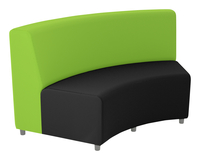 Classroom Select Soft Seating NeoLounge Armless Sofa with Inward Curve, 2 Color, 67 x 31 x 35 Inches, Item Number 5003979