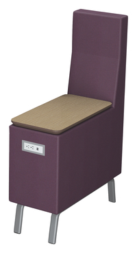 Classroom Select NeoLink High Back Table with Power, 50 x 14 x 32 Inches, Item Number 5004303