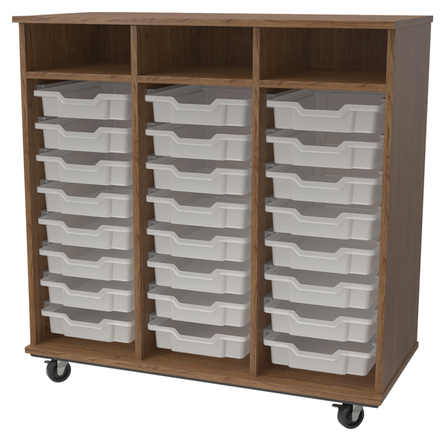 Tote Shelves, Wooden Classroom Tote Shelving