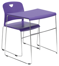 Classroom Select SimpleStacking Desk, 29 x 25 Inches, Chrome Frame, Item Number 5004687