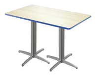 长方形桌子，x型底座，t型边，30 x 48英寸，物品编号5008534