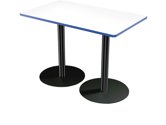Image for Classroom Select Rectangle Table with Round Base, Markerboard Top, T-Mold Edge, 36 x 72 Inches from School Specialty