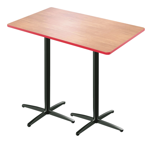 Classroom Select Rectangle Table with X-Style Base, T-Mold Edge, 36 x 72 Inches, Item Number 5008606