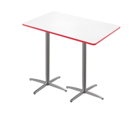 Classroom Select Rectangle With X-Style Base, Markerboard Top, 30 x 48 Inches, T-Mold, Item Number 5008540