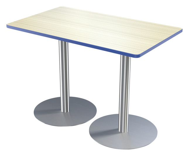 Classroom Select Rectangle Table With Round Base, T-Mold Edge, 30 x 60 Inches, Item Number 5008554