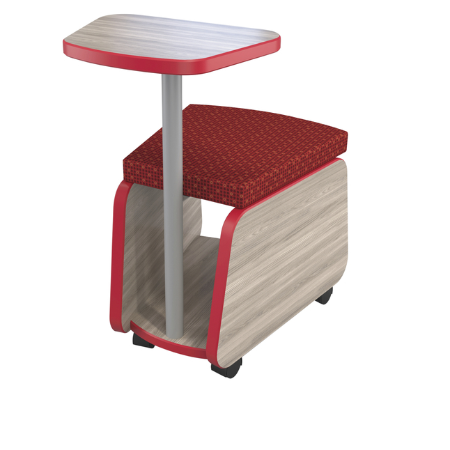 Image for Classroom Select Rex Moblie Storage Stool with Tablet, 16 x 20-1/2 x 29 Inches from School Specialty