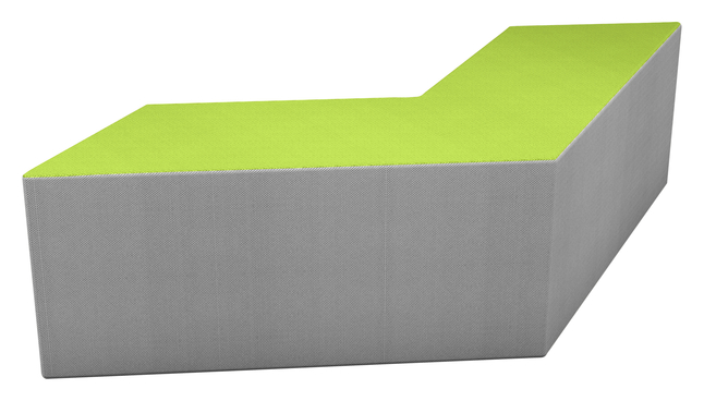 Image for Classroom Select NeoLounge Arrow Bench, 72 x 18 x 18 Inches, Dual Color from School Specialty