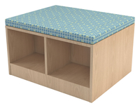 Classroom Select Community Table Side Storage Bench with Cushion, 24 x 48 x 18 Inches, Item Number 5008641