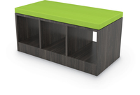 Image for Classroom Select Community Table Side Storage Bench w/Cushion, 18 x 42 x 18 Inches from School Specialty