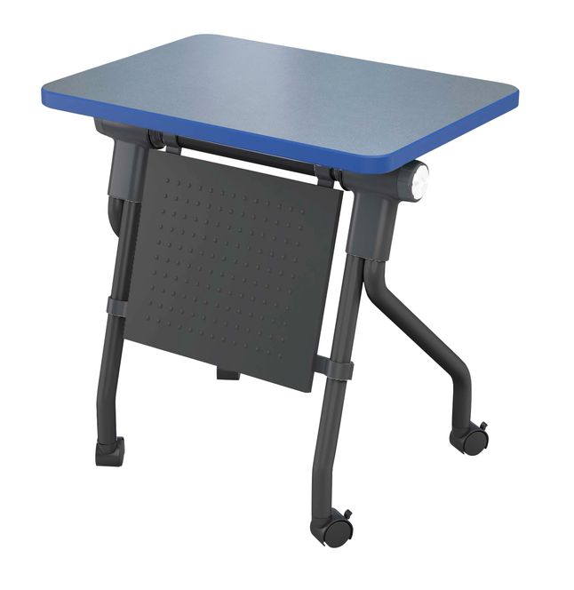 Classroom Select Tilt-N-Nest EZ Twist Foldable Desk with Modesty Panel, LockEdge, 28 x 20 x 29 Inches, Item Number 5008661