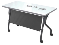 Classroom Select Tilt-N-Nest EZ Twist Foldable Desk With Modesty Panel, 48 x 24 Inch, T-Mold, Item Number 5008660