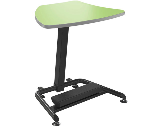 Classroom Select Harmony Fixed Height Tilt-N-Nest Desk with Fidget Pedal, Laminate Top, LockEdge, Black Frame, Item Number 5008699