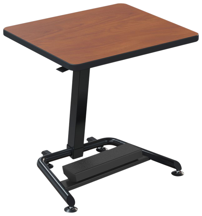 Classroom Select Bond Fixed Height Desk with Fidget Pedal, Laminate Top, LockEdge, Black Frame 20 x 24 x 30 Inches, Item Number 5008721