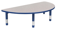 Image for Classroom Select Laminate Activity Table, T-Mold Edge, Half-Round Shape, Adjustable Height Apollo Leg, 60 x 30 Inches from School Specialty