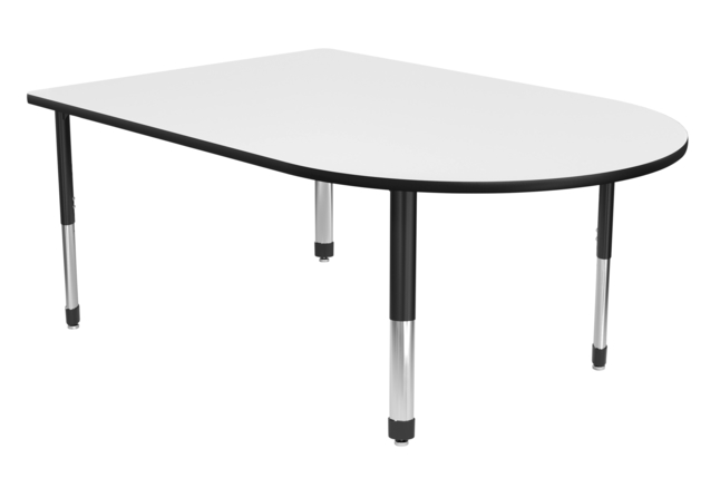 Classroom Select Markerboard Activity Table, LockEdge, Media, Adjustable Height NeoClass Leg, Item Number 5008751