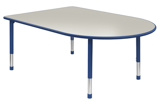 Image for Classroom Select Adjustable Height Activity Table, Laminate Top, Media Shape, Apollo Leg, LockEdge, 72 x 48 Inches from School Specialty