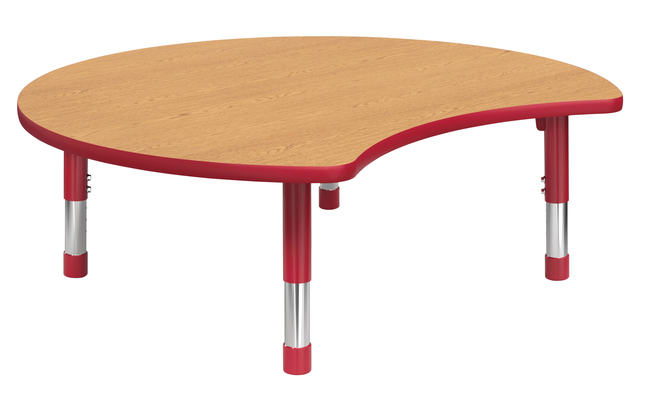 Classroom Select Laminate Activity Table, T-Mold Edge, Zoom, Adjustable Height Apollo Leg, 48 X 48 Inches, Item Number 5008764
