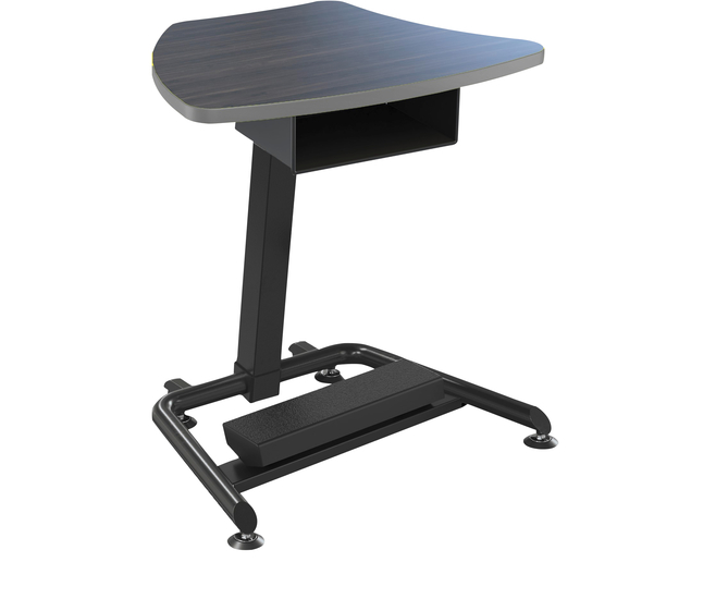Classroom Select Harmony Fixed Height Desk with Fidget Pedal and Book Box, Laminate Top, LockEdge, 33 1/2 x 25 1/2 Inches, Item Number 5008807