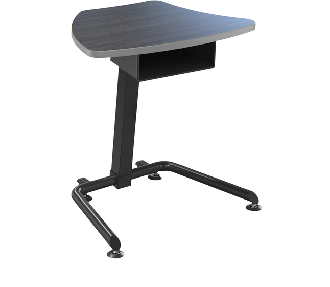 Classroom Select Harmony Fixed Height Desk with Book Box, Laminate Top, LockEdge, Black Frame, Item Number 5008808