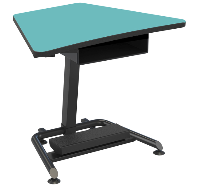 Classroom Select Affinity Fixed Height Desk with Fidget Pedal and Book Box, Laminate Top, LockEdge, 34-1/4 x 23-1/2 x 30 Inches, Item Number 5008823