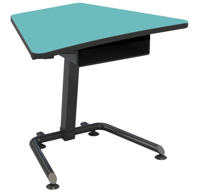 Classroom Select Affinity Fixed Height Desk with Book Box, Laminate Top, LockEdge, Black Frame 23 x 34 x 30 Inches, Item Number 5008824