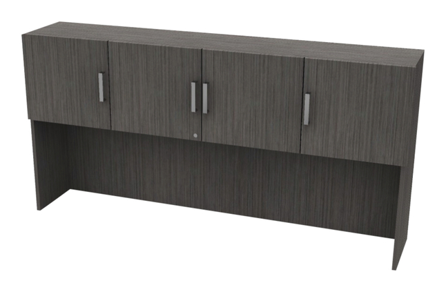 AIS Calibrate Series Single Hutch with Cabinet Doors, 72 x 14 x 37 Inches, Item Number 5008916