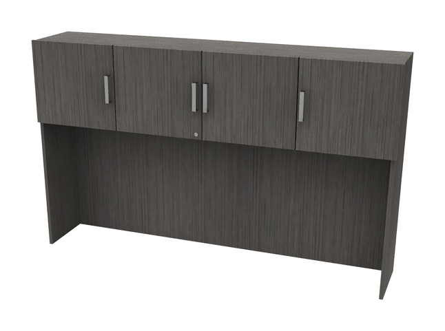 AIS Calibrate Series Single Hutch with Cabinet Doors, 72 x 14 x 45 Inches, Item Number 5008919