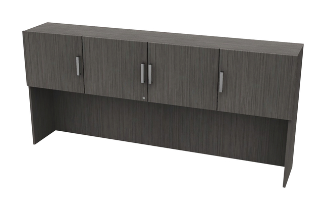 AIS Calibrate Series Single Hutch with Cabinet Doors, 78 x 14 x 37 Inches, Item Number 5008924
