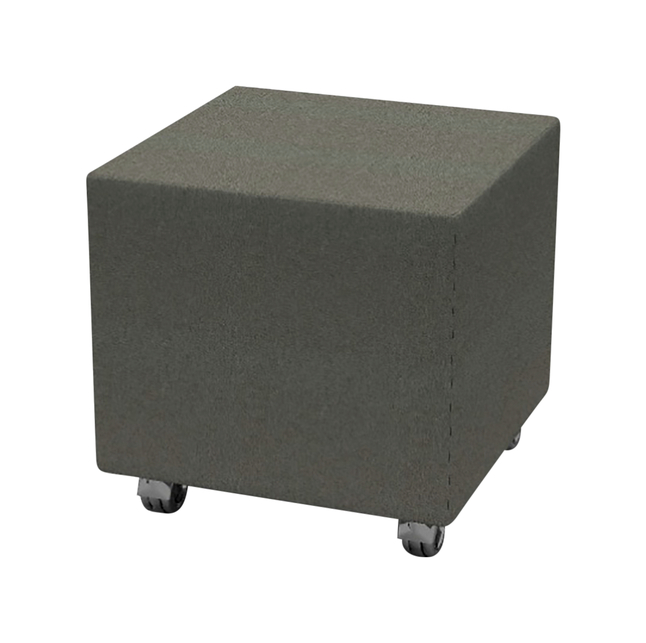 AIS Volker Cube Mini Ottoman With Casters, 18 x 18 x 18 Inches, Item Number 5008934