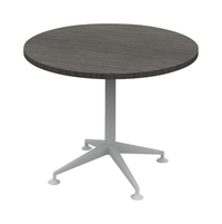 Image for AIS Day To Day Round Table With Aluminum X-Base - 36 x 29 Inches from SSIB2BStore