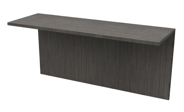 AIS Calibrate Series Desk Bridge With Full Modesty Flush, 60 x 20 x 29 Inches, Item Number 5008955