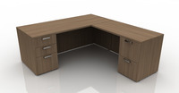 AIS Calibrate Series Typical 11 Admin Desk, 78 x 72 Inches, Item Number 5008980