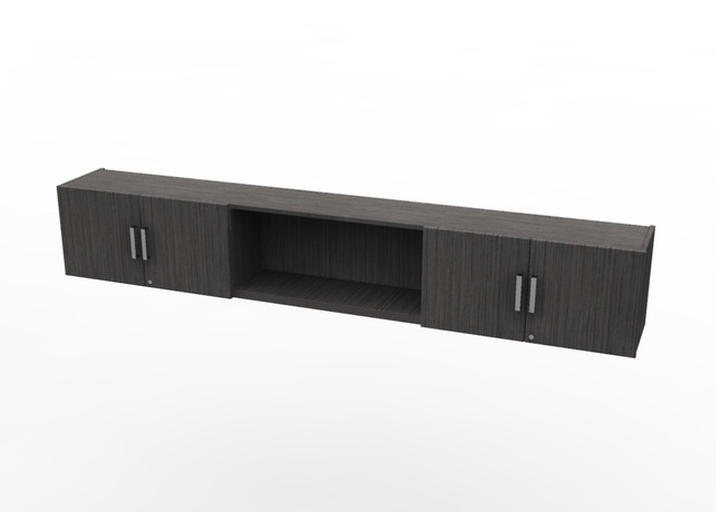 Image for AIS Calibrate Series Overhead Wall Mount With Laminate Cabinet Doors, 96 x 14 x 16 Inches from School Specialty