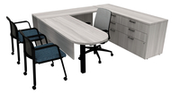 AIS Calibrate Series Typical 47 Admin Desk, 6-1/2 x 6 Feet, Item Number 5009065