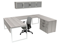 AIS Calibrate Series Typical 45 Admin Desk, 6-1/2 x 6 Feet, Item Number 5009068