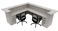 AIS Calibrate Series Typical 46 Admin Desk, 9 x 8 Feet, Item Number 5009069